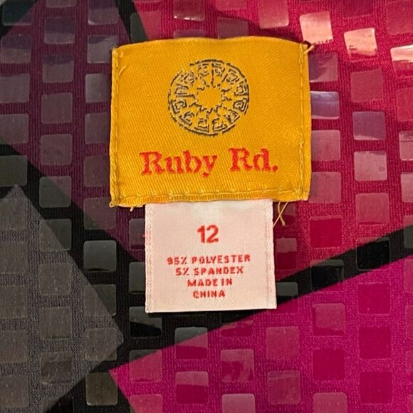 Ruby Rd Sequined Color Blocked Long Sleeve Patchwork Artsy Boho Button Jacket 12 - Picture 7 of 8